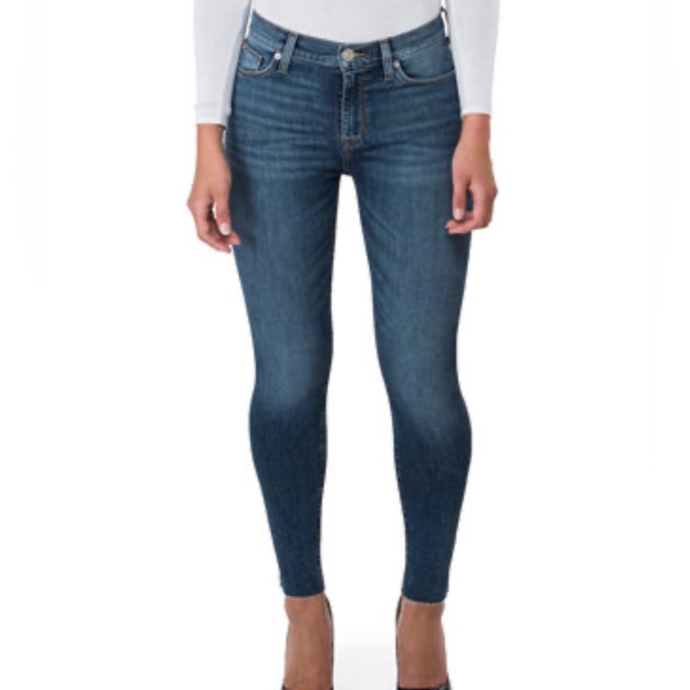 Hudson 2000s High Rise Blair Skinny Dark Wash Stretchy Curvy Denim Classic Jeans